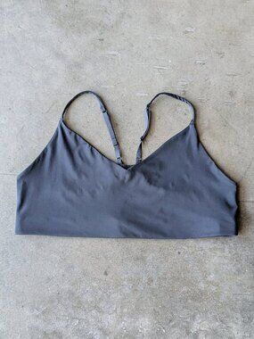 Girlfriend Collective Black V-Neck Bralette size XXXL